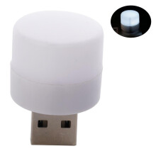Mini LED-nachtlampje met USB-aansluiting: USB-voeding, draagbaar, ideaal voor kamperen, gemaakt van ABS.