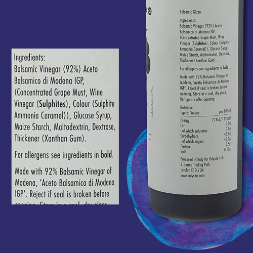 Odysea Glaze - 92% Balsamic Vinegar, Thick & Smooth, 500ml 1