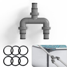 Accessoires de piscine VALSEEL FAMTKTÂ : Raccord de tuyau de rechange 1,25 po, Raccord de tuyau de piscine 1,5 po, Usage domestique quotidien