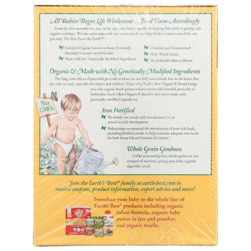 Earth's Best Baby Cereal - Oatmeal - 8 oz 1