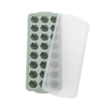Heart-Shaped Ice Cube Tray with Lid, 24-Cavity Silicone Mold for Ice, Chocolate, Gelatin, Baking & Candy – Compatible with Freezer