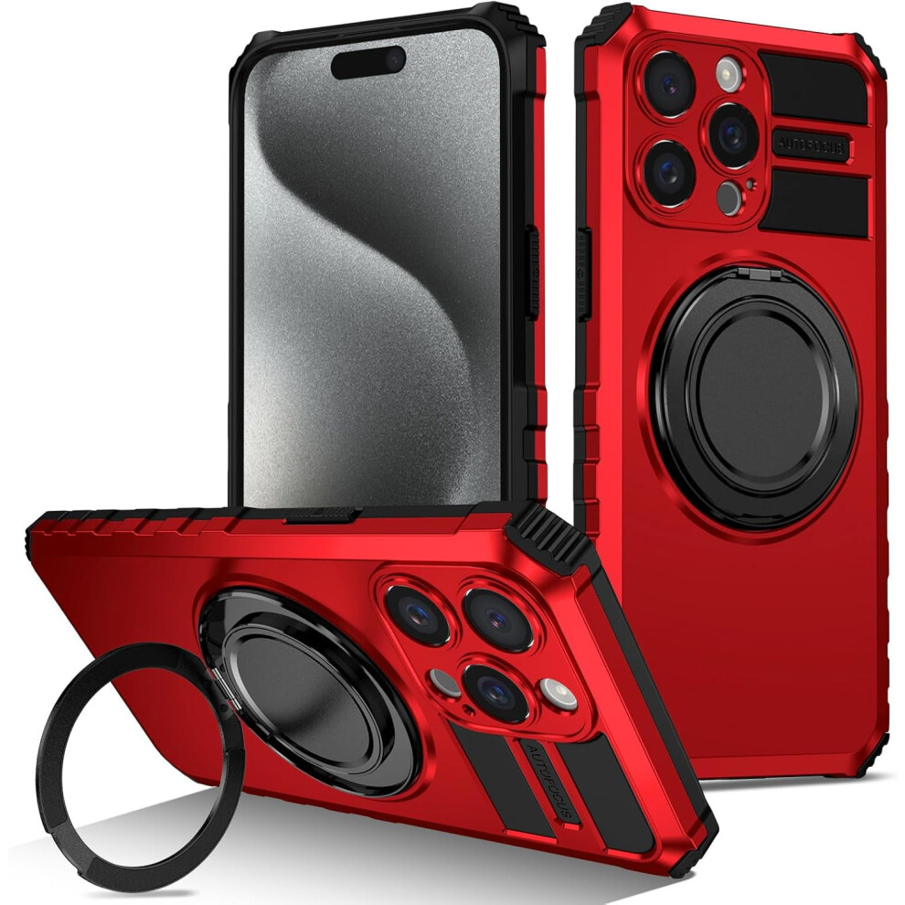 Iphone 16 Case Military-Grade Drop Protection 6.1 Inch Red 9362892755835