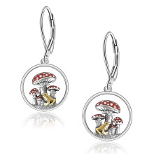 CHIC & ARTSY Frog Earrings 925 Sterling Silver Frog Dangle Drop Earrings for Women