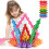 200 τεμάχια STEM Building Blocks για παιδιά 3+ | Αλληλοσυνδεόμενοι εκπαιδευτικοί δίσκοι, 1