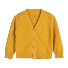 AWZXDE Kindervestje met V-hals en knoopsluiting, effen kleur, casual en veelzijdig, geschikt voor dagelijks gebruik in de herfst en winter, modieus