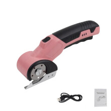 Cordless Electric Box Cutter with Safety Lock and LED for Cutting Cardboard, Fabric, Leather, and Plastic, Made of Alloy Steel and ABS Plastic