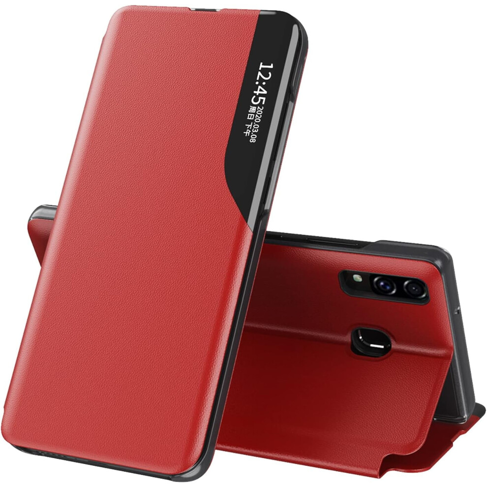 Clear View Leather Case With Kickstand & Magnet For Samsung Galaxy A20/A30 Â Shockproof Protective Cover 9043876412141