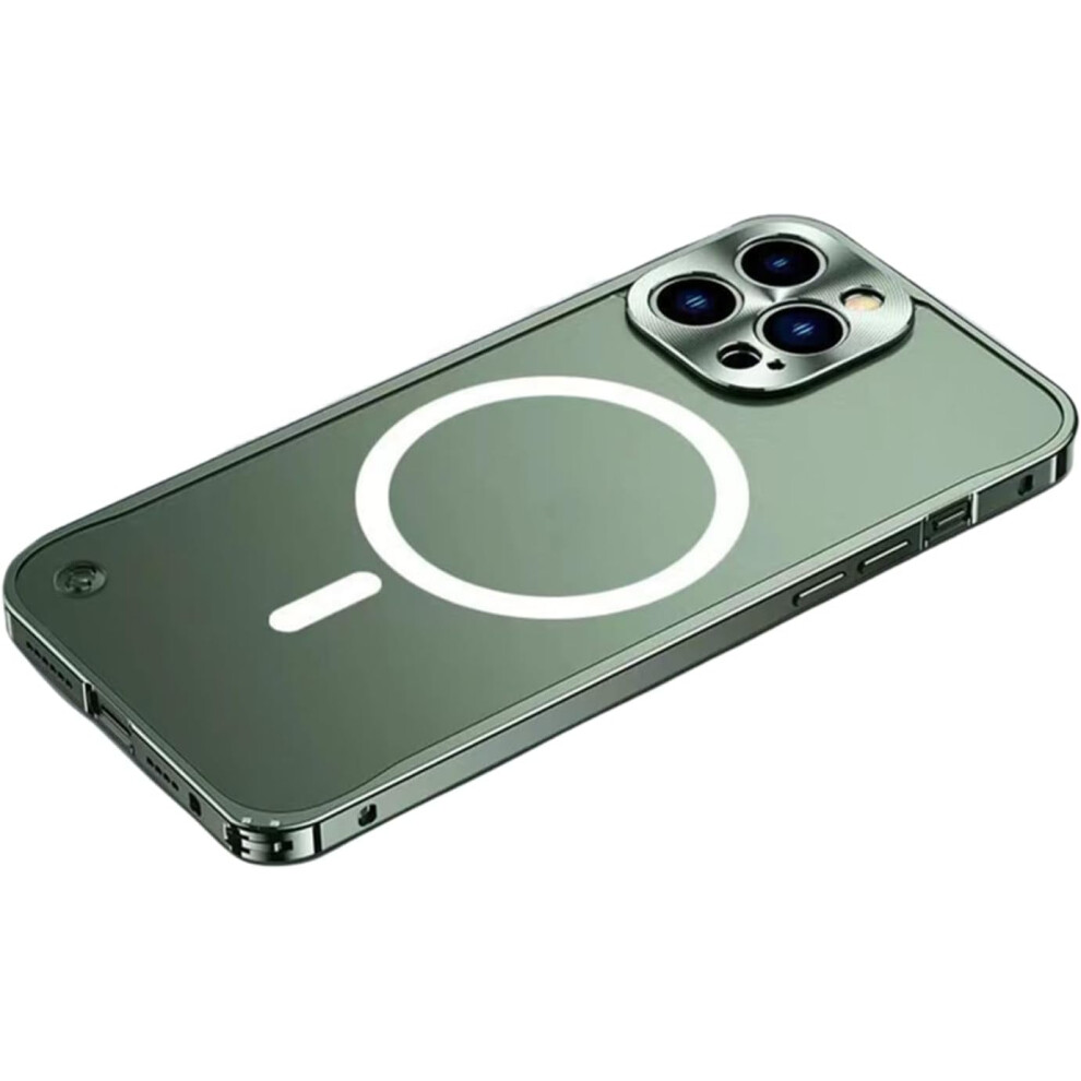 Aluminum Magnetic Phone Case For Iphone 14 Pro Magsafe 9362892774645