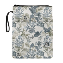 Butterfly Leaf Pattern 1 pc Books Sleeve with Decorative Design Polyester Fabric Carrying Book Case for Journals Planners Books Reading Lovers
