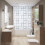 Duschrollo, wasserabweisend, Retro-Fliesen-Design 2