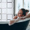 Duschrollo, wasserabweisend, Retro-Fliesen-Design 4