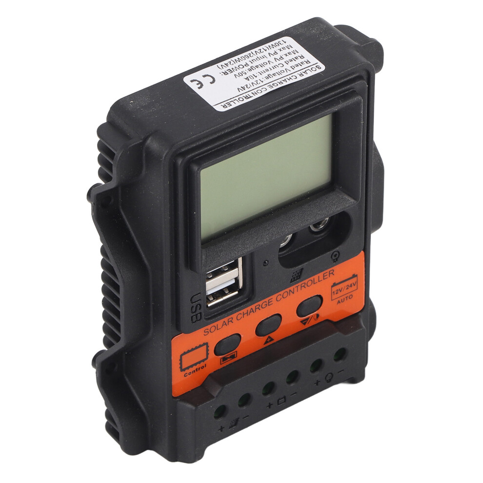 K1688 Solar Charge Controller 12V/24V 10A 130W/260W With Lcd & 2 Usb 7901390494000
