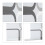 Duschrollo, wasserabweisend, Retro-Fliesen-Design 6