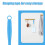 3pcs Duster Handle, Plastic Replacement Detachable Dust Handle Mop Extended Handle Compatible with Swiffer Cleaning Duster Mop Extension Handles 5