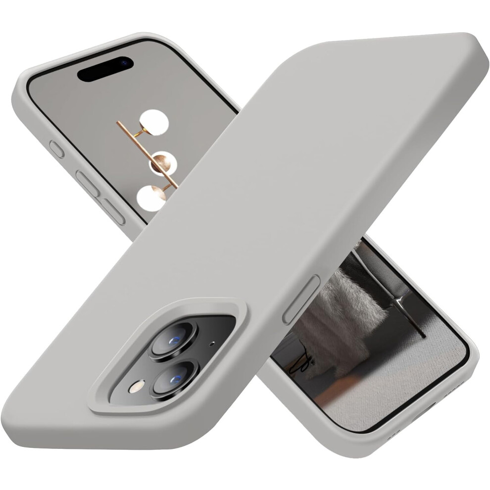 Iphone 15 Plus Case Â Ultra Slim Silicone Shockproof Protective Case, 6.7", Soft Microfiber Lining, Natural Titanium, Compatible With Iphone 15 Plus 9128909357672