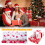 Weihnachtsgeschenkpapier, doppelseitig, mit Baum- und Schneeflockenmotiv 1