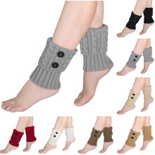 Winter Warm Boot Cuffs for Women, Crochet Knitted Boot Socks for Gilrs Short Leg Warmers Boot Topper Socks Leg Cuffs Boot Warmers Gift