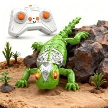 Rechargeable RC Climbing Gecko Robot with LED Eyes