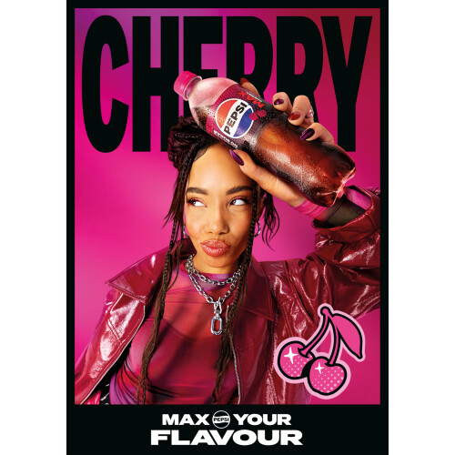 Pepsi Pepsi Max Cherry No Sugar Cola Cans 24 x 330ml 2
