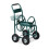Grüner 4-Rad-Gartenschlauchwagen mit Trommel 8