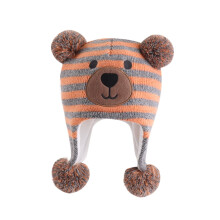 Nrmvnmi Toddler Kids Winter Beanie Hat,Earflap Knit Warm Cap Fleece Lined Beanie Windproof, Warm And Comfortable Hat For Baby Boys Girls (0-3 Years)