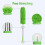 OFFCUP Feather Duster, Extendable Microfiber Duster with 96" Stainless Steel Telescopic Pole and Bendable Head, Long Handled Dusters for Cleaning 3