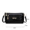 Γυναικεία τσάντα ώμου crossbody, μοντέρνα, από δέρμα PU, σκούρο μπλε 2