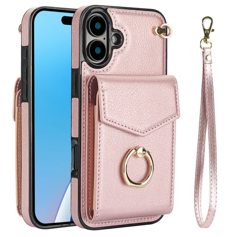 Pu Leather Wallet Case For Iphone 16/16 Plus With Rfid 9341593934756