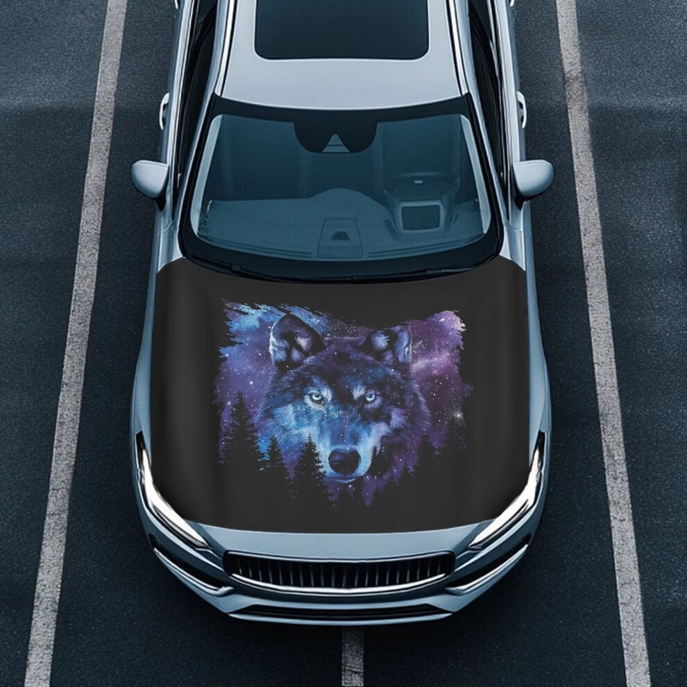 Aztec Horse Auto Hood Cover, Windproof & Washable, 39.37X59.05 In Polyester Protector For Most Sedans, Trucks, Pickup & Suvs 9426043732776