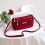 Γυναικεία τσάντα ώμου crossbody, μοντέρνα, από δέρμα PU, σκούρο μπλε 5