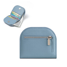 Under 5 Slim Wallets for Men Black+Friday Rfid Leather Front Pocket Bifold Wallet Blue