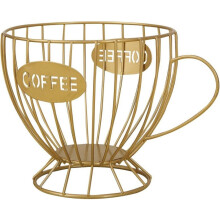 Coffee Pod Holder for K-Cup, Compatible with Keurig, Black Capsule Basket for Kitchen, Office, Home, Cafe & Hotel