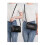 Γυναικεία τσάντα ώμου crossbody, μοντέρνα, από δέρμα PU, σκούρο μπλε 8