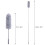 Igadgitz Home Extendable Duster 245cm (96.5"), Telescopic With Bendable Head - Fluffy Microfiber, Long Handled, Grey 2
