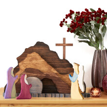 Wood Nativity Set Handcrafted Christian Home Decor