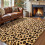 Leopard Rug 3x5 Memory Foam Cheetah Print Khaki 1