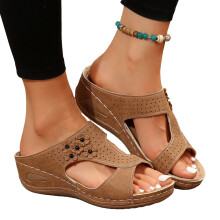 Willtoo Women's Orthopedic Sandals Wide Width Wedge Slide