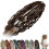 Elastic Dread Ponytail Hair Extension with Beads Viking 1