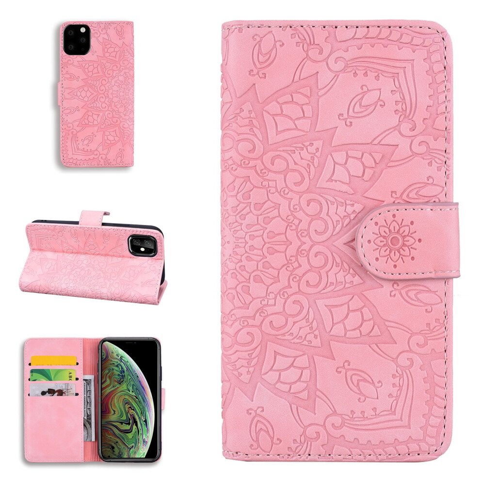 Magnetic Wallet Case For Iphone 12 And 12 Pro Pu Pink 9341593966184