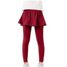Girls Leggings Burgundy Warm Stretchy School Uniform Pants