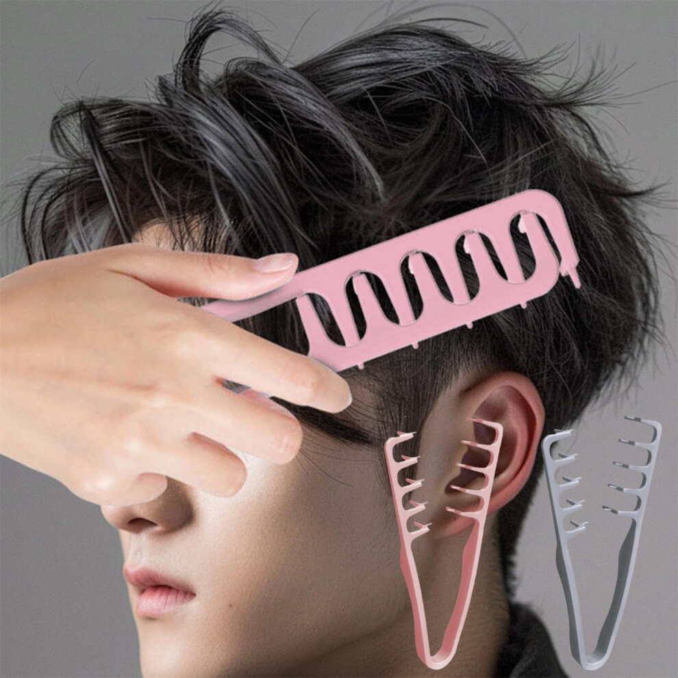 Wide-Tooth Texture Comb for Roots Lift and Bangs Styling