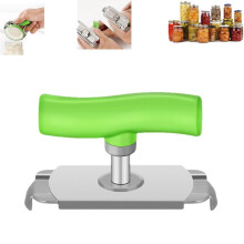 Cap Crack Jar Opener – Adjustable Multi-Lid Opener with Ergonomic Grip for Weak Hands, Compatible with Standard Jars (Green)