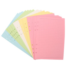 100 Sheets A5 Lined Refill Paper for Loose Leaf Paper Colored Document Writing