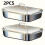4pcs Stainless Steel Baking Pans Set (2 Deep Dishes + 2 Handle-Lid Rectangular Pans), 6L, 16.14", Dishwasher Safe 1