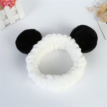 2026 New Arrival Cartoon Small Flower Round Ears Hair Band Face Wash Headband Female Cute Girl