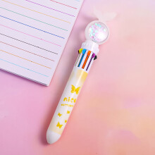 Pens Ballpoint Pen Push Type 10color Allinone Color Multifunction Marker 1ML