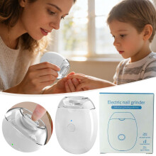 Smart Fingernail Grinder Nail Clippers With Led Light 3 Speeds Auto Fingernail Cutter And Polishing For Baby Adults