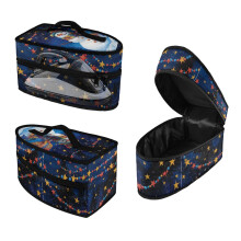 Snowman Starlit Night Dustproof Travel Iron Storage Bag Polyester with Handle and Zipper with Handle Outing, Bag Only