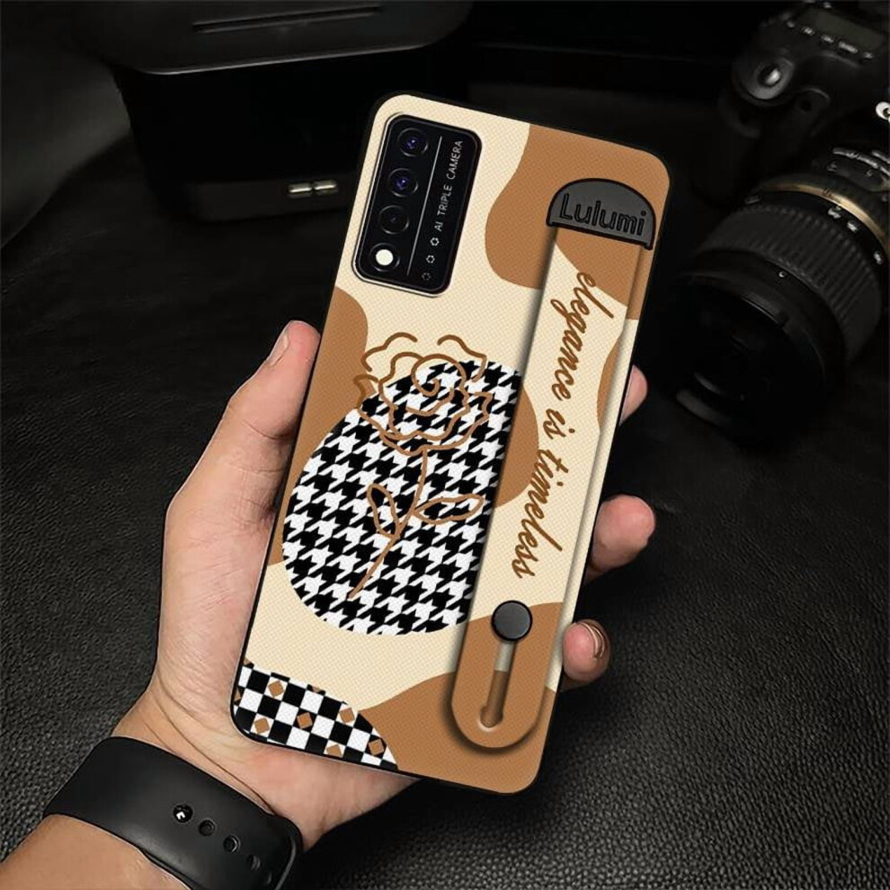 Tcl Revvl V+ 5G Phone Case Silicone Anti-Knock Wristband 9341593976800
