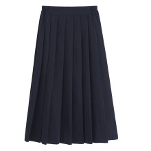 Girls Uniform Skirt Elastic Waist Classic Pleated Skirt Navy 12-12.5 Years